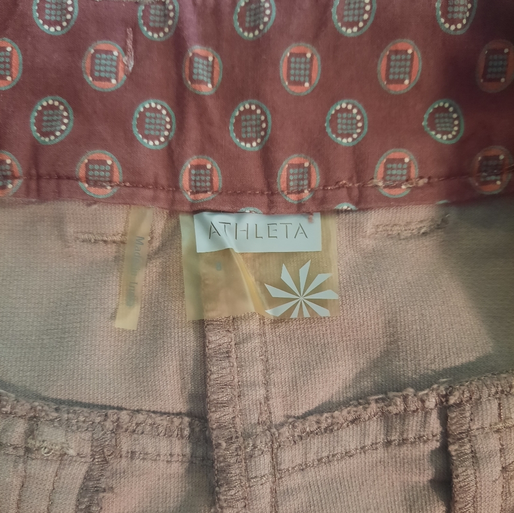 Athleta chocolate corduroy skirt sz 8 *C1 - Picture 6 of 6